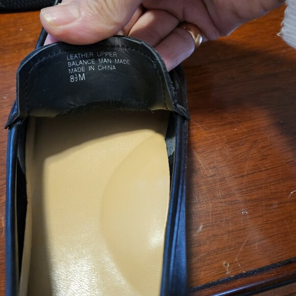 Anne Klein Vintage Black Leather Loafers Size 8.5 - Picture 4 of 8